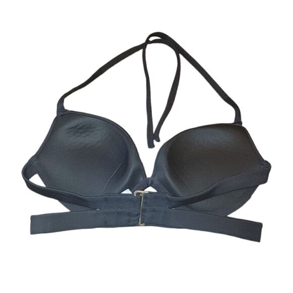 Victoria's Secret The Banded Hottie Halter Bikini Top Swimsuit Top 32D Black - Picture 6 of 10